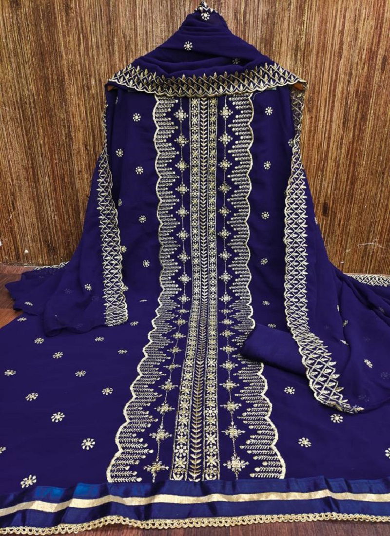 Georgette 7020 Festive Wear Wholesale Georgette Dress Material Catalog